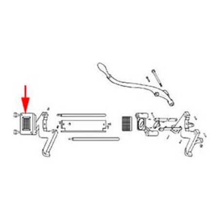 Allpoints Allpoints 1881016 Blade&Holder Assembly, 7/16"Dice 1881016